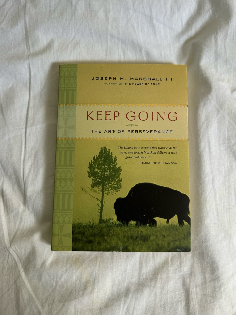 3/25$ Keep going book by Joseph M. Marshall lll